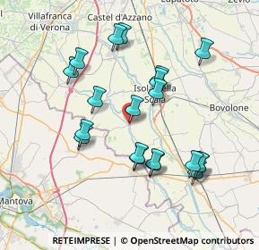 Mappa Via Castello, 37060 Erbé VR, Italia (7.18)