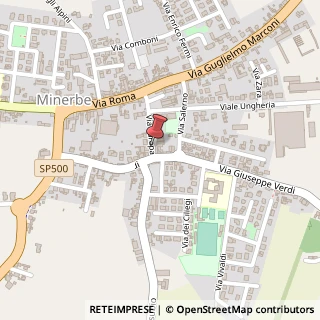 Mappa Via Europa, 37, 37046 Minerbe, Verona (Veneto)