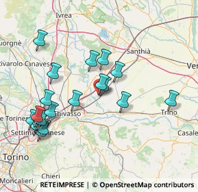 Mappa Via S. Bonaventura, 13040 Saluggia VC, Italia (16.304)