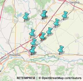 Mappa Via S. Bonaventura, 13040 Saluggia VC, Italia (6.40667)
