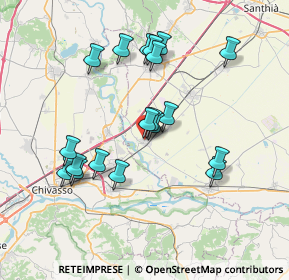 Mappa Via Don Carra, 13040 Saluggia VC, Italia (6.97211)