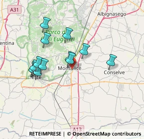 Mappa Via Tassello, 35043 Monselice PD, Italia (6.63462)