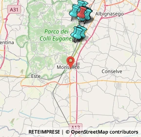 Mappa Via Tassello, 35043 Monselice PD, Italia (9.1245)