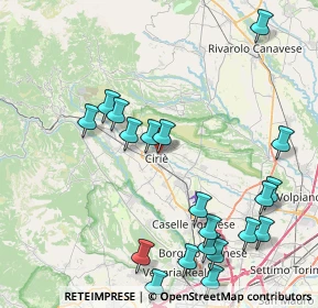 Mappa Via Corio, 10073 Ciriè TO, Italia (9.7755)