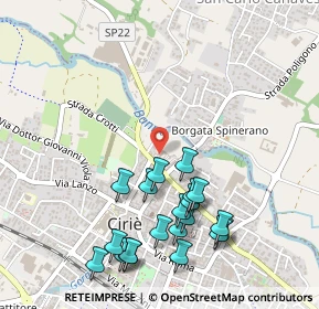 Mappa Via Corio, 10073 Ciriè TO, Italia (0.556)