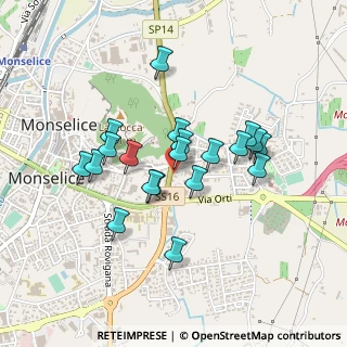 Mappa Via Marconi G., 35043 Monselice PD, Italia (0.3755)