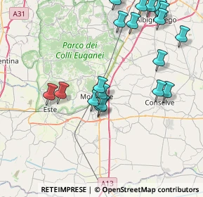 Mappa Via Marconi G., 35043 Monselice PD, Italia (9.267)