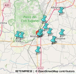 Mappa Via Marconi G., 35043 Monselice PD, Italia (6.06833)