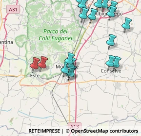 Mappa Via Marconi G., 35043 Monselice PD, Italia (9.1615)