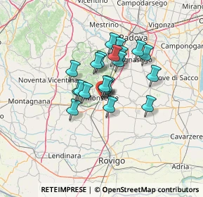 Mappa Via Felice Cavallotti, 35043 Monselice PD, Italia (9.2115)