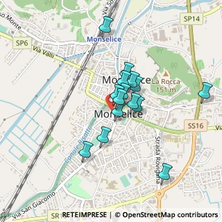 Mappa Via Felice Cavallotti, 35043 Monselice PD, Italia (0.34133)