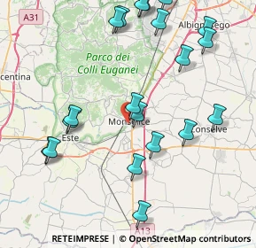 Mappa Via Squero, 35043 Monselice PD, Italia (9.405)