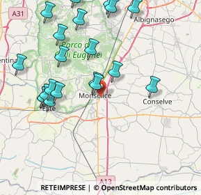 Mappa Via S. Salvaro, 35043 Monselice PD, Italia (9.0215)