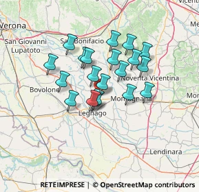 Mappa Via Salerno, 37046 Minerbe VR, Italia (10.437)