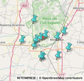 Mappa Via Fontana, 35030 Este PD, Italia (6.035)