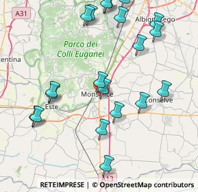 Mappa Via Carboni Matteo, 35043 Monselice PD, Italia (9.368)