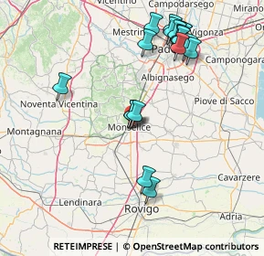 Mappa Via Guglielmo Marconi, 35043 Monselice PD, Italia (16.856)