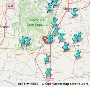 Mappa Piazzale Vittoria, 35043 Monselice PD, Italia (8.873)