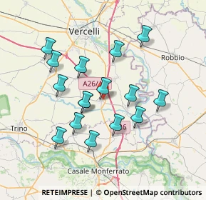 Mappa 13010 Stroppiana VC, Italia (6.57625)