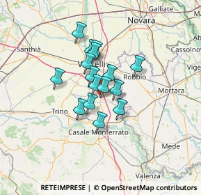Mappa 13010 Stroppiana VC, Italia (8.70938)