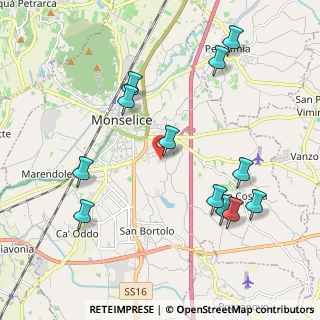 Mappa Via Cristoforo Fioravanti, 35043 Monselice PD, Italia (2.23833)