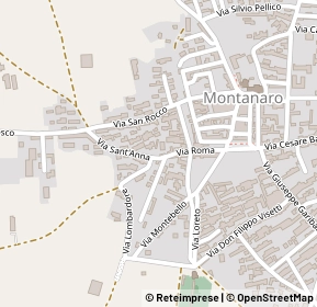 Mappa Via Andrea Costa, 10017 Montanaro TO, Italia (0.19231)