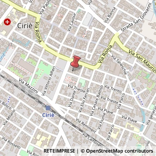 Mappa Via Trento, 13, 10073 Ciriè, Torino (Piemonte)