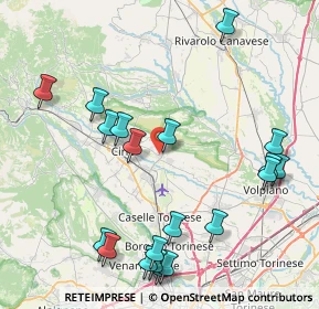 Mappa Via San Carlo, 10070 San Francesco Al Campo TO, Italia (9.73)