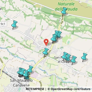 Mappa Via S. Carlo, 10070 San Francesco Al Campo TO, Italia (1.402)