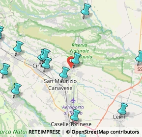 Mappa Via San Carlo, 10070 San Francesco Al Campo TO, Italia (5.71867)