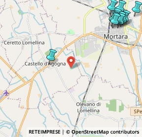 Mappa Localita zermagnone via per olevano, 27030 Castello d'Agogna PV, Italia (3.34833)
