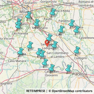 Mappa Largo Volontari Vigili del Fuoco, 26866 Sant'Angelo Lodigiano LO, Italia (17.520555555556)
