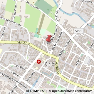 Mappa Via Fabio Filzi, 11, 10073 Ciriè, Torino (Piemonte)