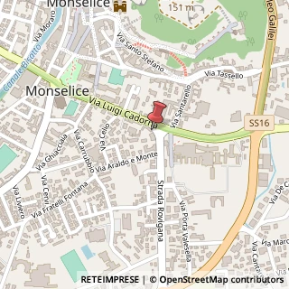 Mappa Via Luigi Cadorna, 92, 35043 Monselice, Padova (Veneto)