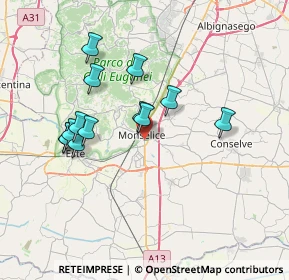 Mappa Via Marco Santarello, 35043 Monselice PD, Italia (6.59846)