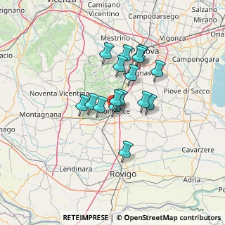Mappa Via G. Garibaldi, 35043 Monselice PD, Italia (9.77625)