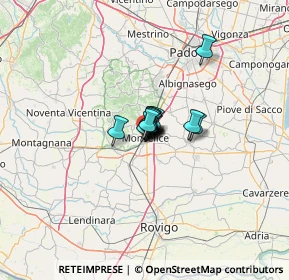 Mappa Via G. Garibaldi, 35043 Monselice PD, Italia (3.91769)