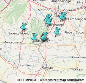 Mappa Via G. Garibaldi, 35043 Monselice PD, Italia (10.16636)