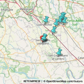 Mappa Via Pellegrino, 26866 Sant'Angelo Lodigiano LO, Italia (6.83091)