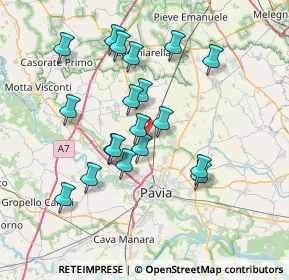 Mappa Via Sandro Pertini, 27010 Borgarello PV, Italia (6.73053)