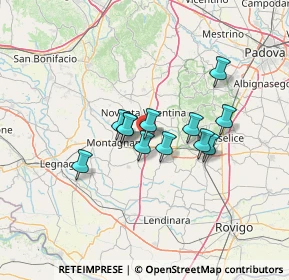 Mappa Via Santigo, 35046 Saletto PD, Italia (9.54333)