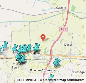 Mappa Via Santigo, 35046 Saletto PD, Italia (2.7495)