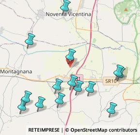 Mappa Via Santigo, 35046 Saletto PD, Italia (4.82857)