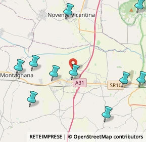 Mappa Via Santigo, 35046 Saletto PD, Italia (5.69)