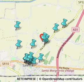 Mappa Via Santigo, 35046 Saletto PD, Italia (1.009)