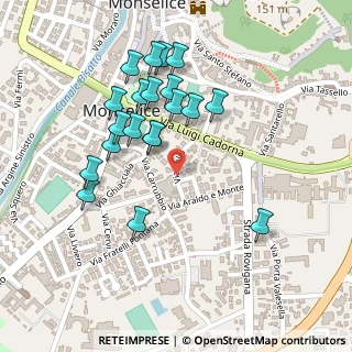 Mappa Via Celio, 35043 Monselice PD, Italia (0.231)