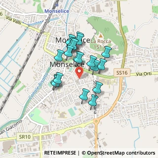 Mappa Via Celio, 35043 Monselice PD, Italia (0.332)