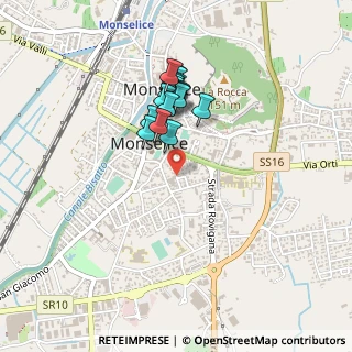 Mappa Via Celio, 35043 Monselice PD, Italia (0.374)