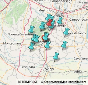 Mappa Via Celio, 35043 Monselice PD, Italia (9.2665)