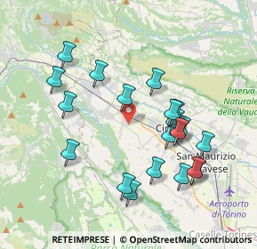 Mappa Via dei Gelsi, 10076 Nole TO, Italia (3.7765)
